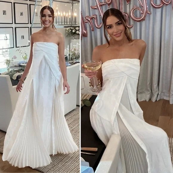 Jonathan Simkhai Ala Parachute Dress - White Size 4 - Picture 3 of 15